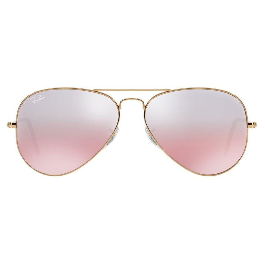 レイバン　アビエーター　ラージメタル　ピンク×ゴールド Amazon.com: Ray-Ban AVIATOR LARGE METAL - GOLD Frame